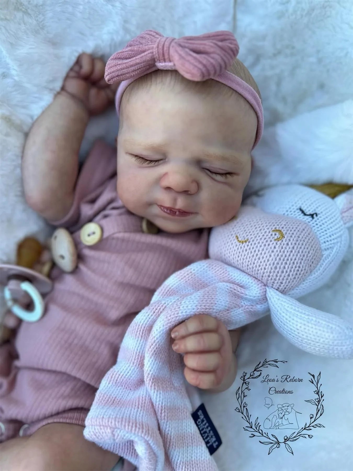 Lifelike 49cm Reborn Baby Doll – Realistic Sleeping Newborn with Soft Body & Handcrafted Details