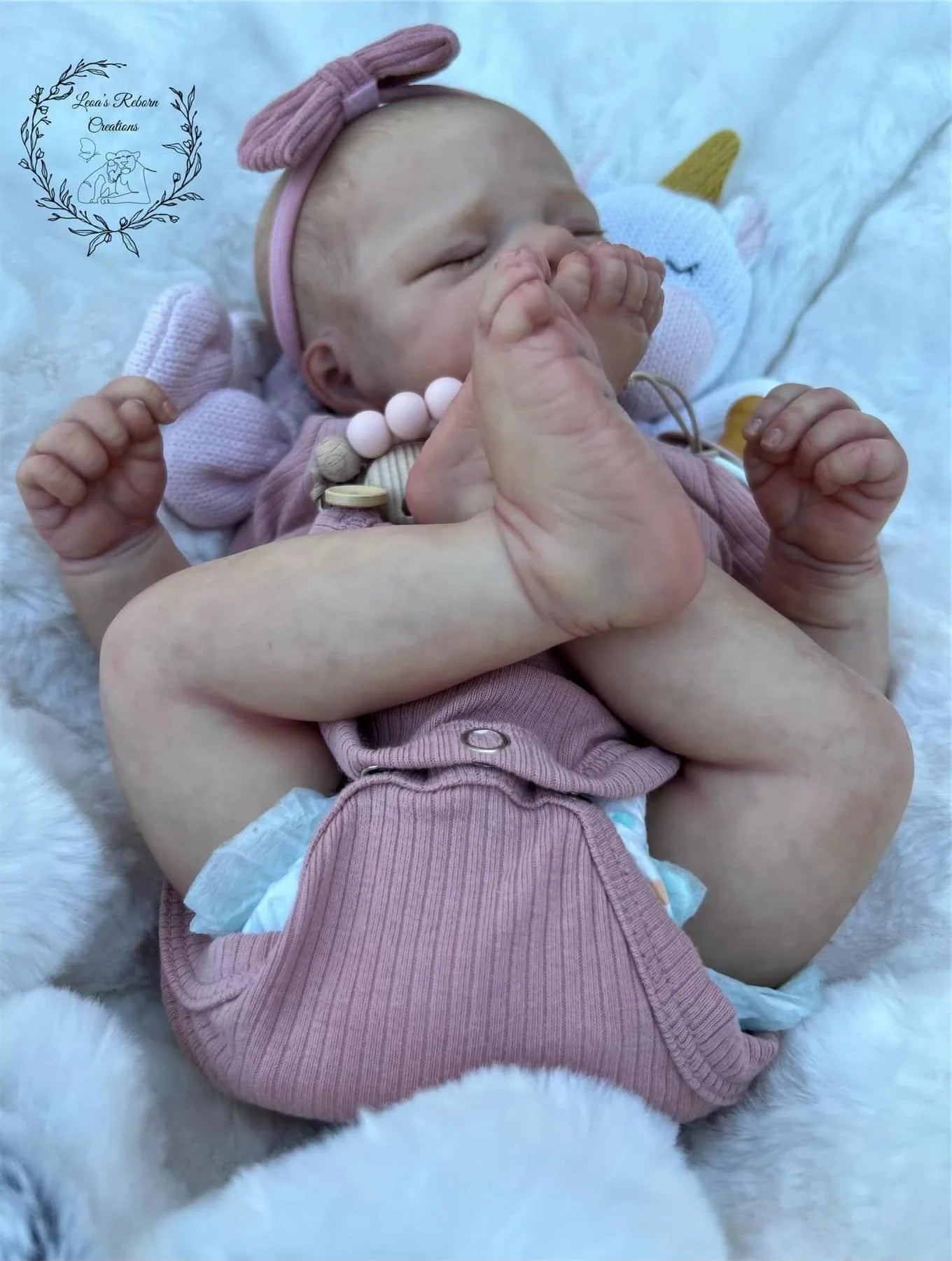 Lifelike 49cm Reborn Baby Doll – Realistic Sleeping Newborn with Soft Body & Handcrafted Details