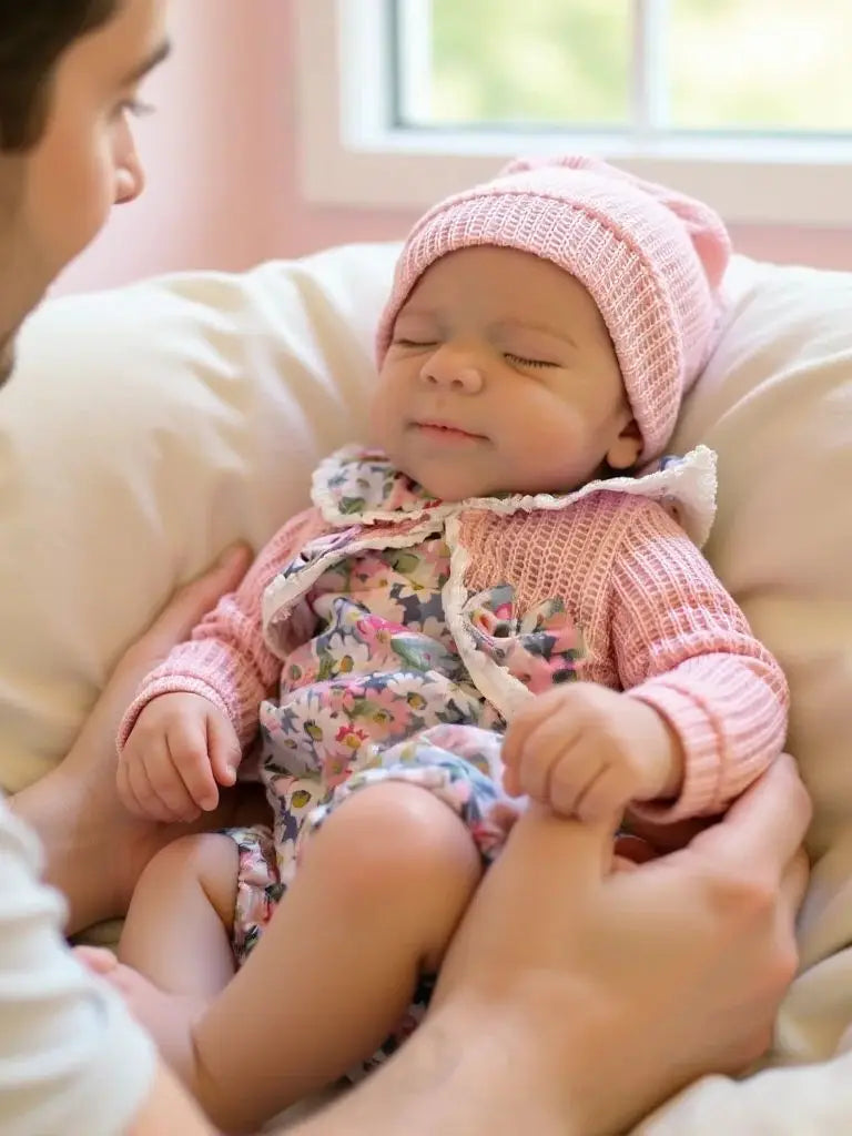Lifelike 33cm Reborn Baby Doll – Realistic Sleeping Newborn with Soft Touch & Handcrafted Details
