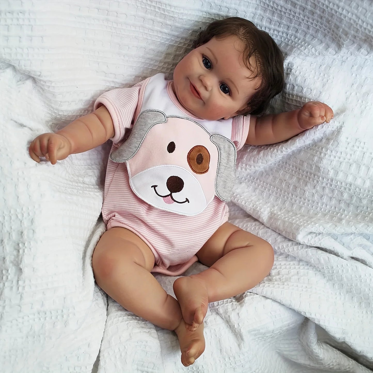 Lifelike 50cm Reborn Baby Doll – Realistic Newborn Girl with Soft Body & Natural Features