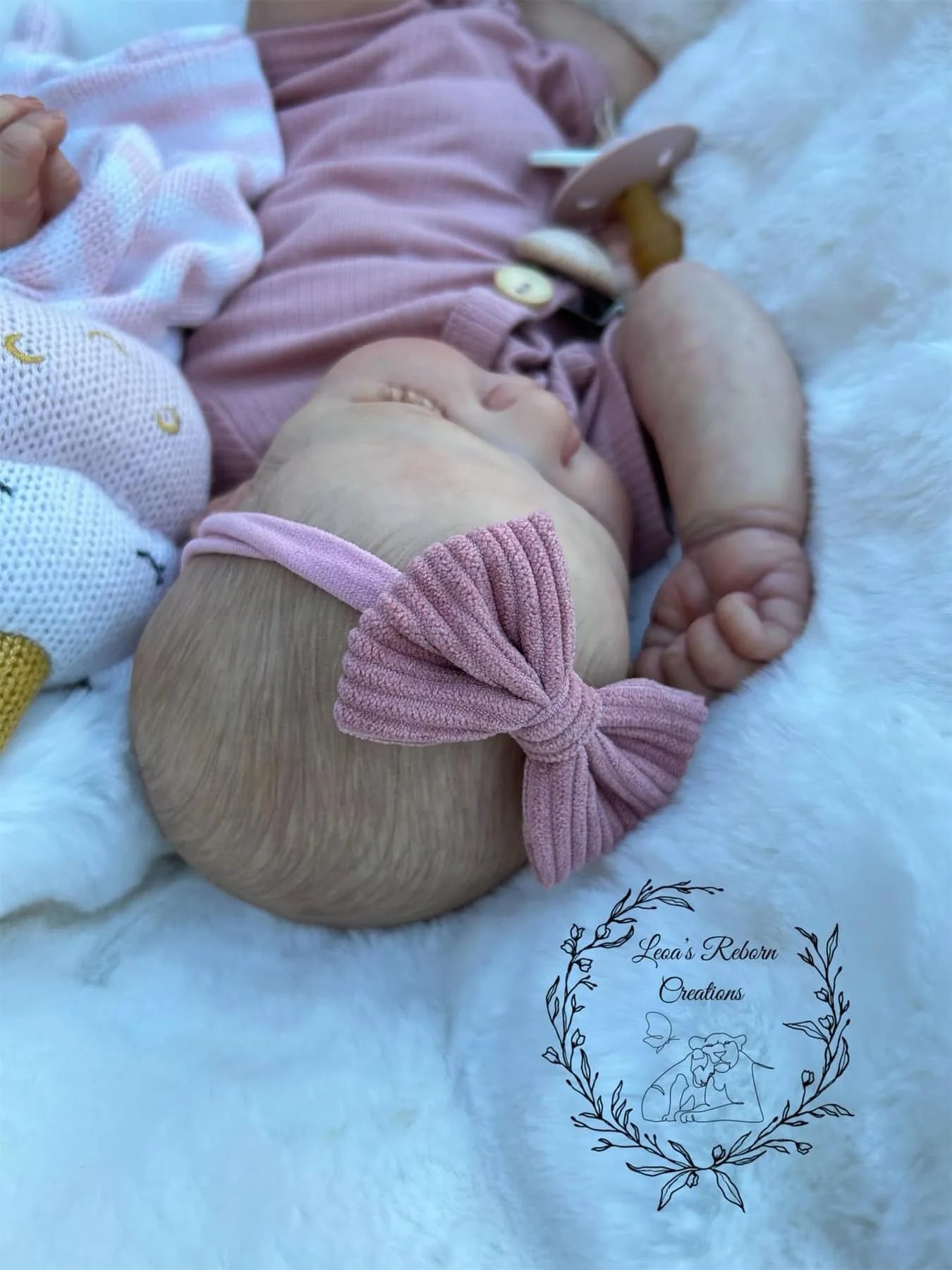 Lifelike 49cm Reborn Baby Doll – Realistic Sleeping Newborn with Soft Body & Handcrafted Details